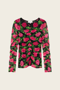 Karlis Top | Fab Fuchsia/Black