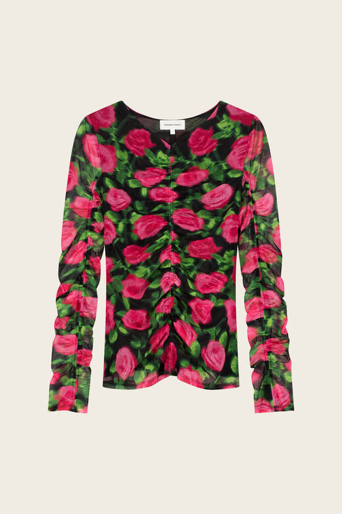 Karlis Top | Fab Fuchsia/Black