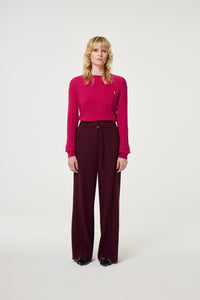 Nelsan Trousers | Deep Burgundy