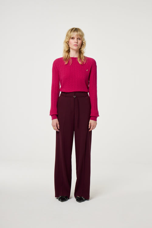 Nelsan Trousers | Deep Burgundy