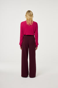 Nelsan Trousers | Deep Burgundy