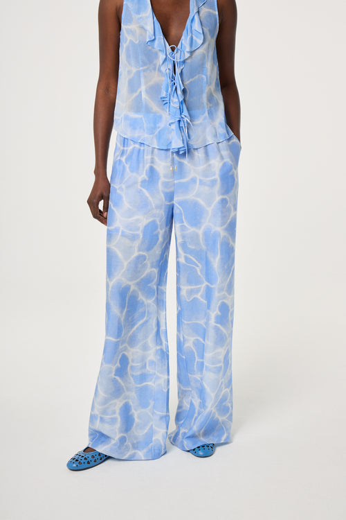 Brent Trousers | Light Blue/Crispy White