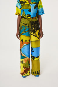 Brent Trousers | Yellow/Blue