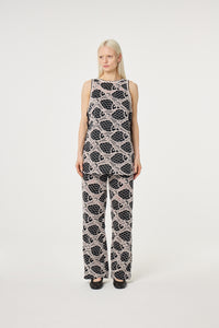 Mora Trousers | Black/Cosy White