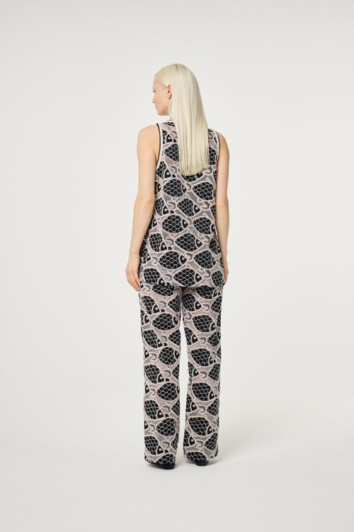 Mora Trousers | Black/Cosy White