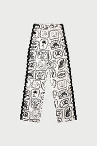 Guicho Trousers | Cosy White/Black
