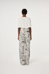 Guicho Trousers | Cosy White/Black