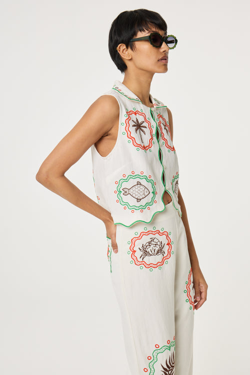 Guicho Trousers - Rita | Cosy White