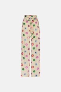 Palapa Trousers | Warm White/Pink Drea