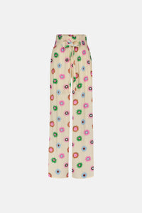 Palapa Trousers | Warm White/Pink Drea