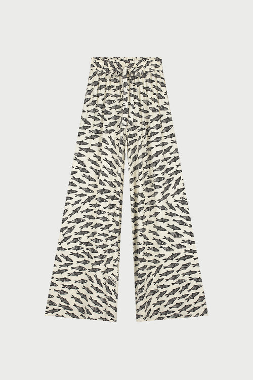 Palapa Trousers | Cosy White/Black