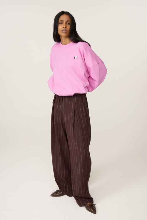 Charlot Trousers | Brown/Pink Rose