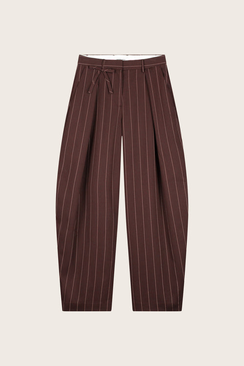Charlot Trousers | Brown/Pink Rose