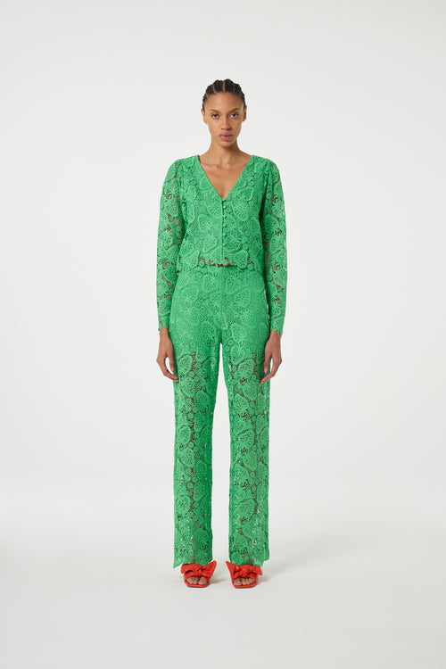 Mora Trousers | Green Apple