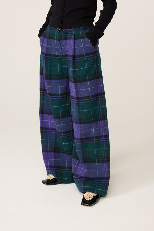 Milan Trousers | Purple/Green