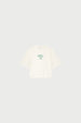 Benja T-shirt | Cosy White/Green