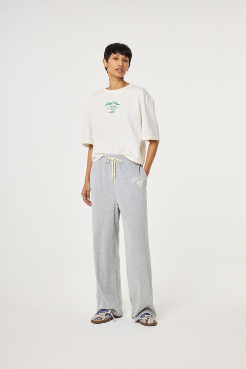 Benja T-shirt | Cosy White/Green