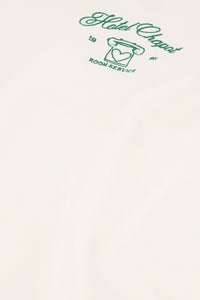 Benja T-shirt | Cosy White/Green