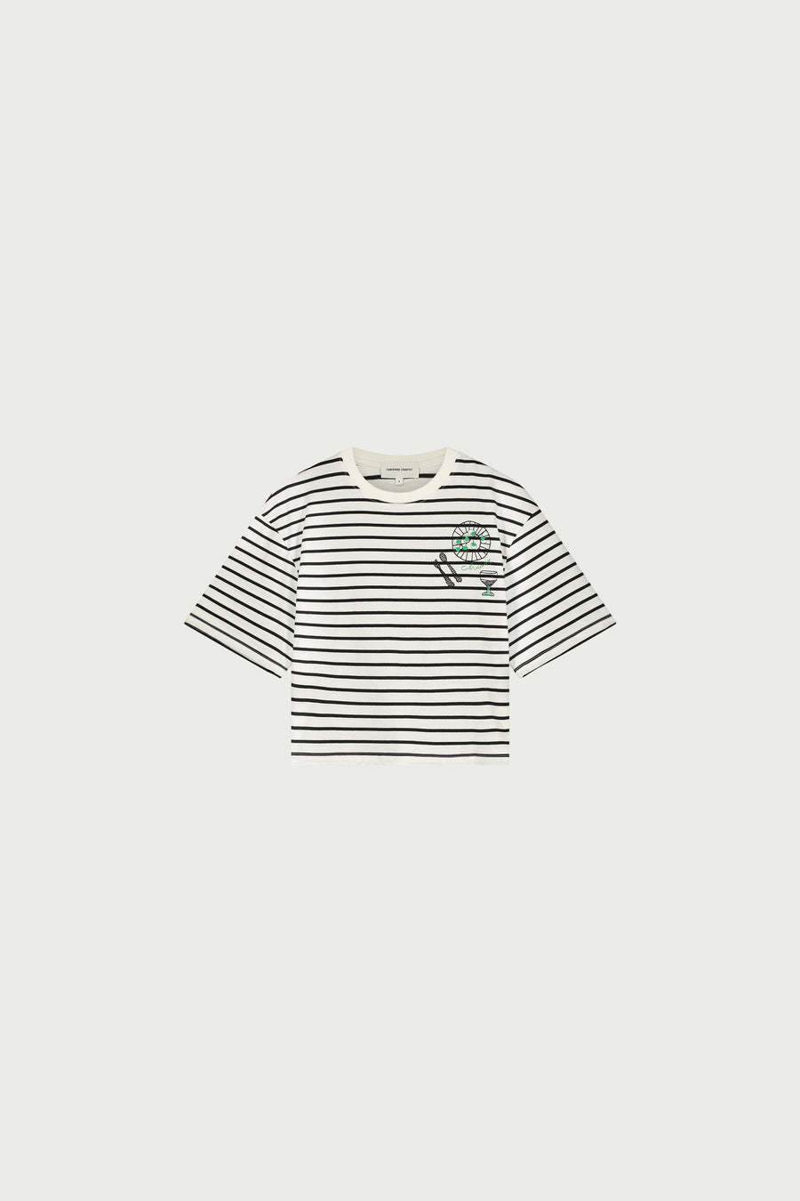 Benja T-Shirt | Cosy White/Black