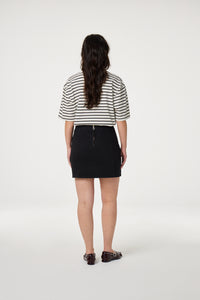 Benja T-Shirt | Cosy White/Black