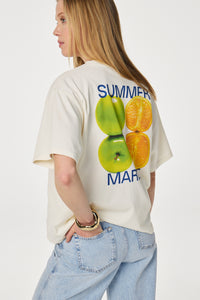 Market T-Shirt Apple | Cosy White/Green