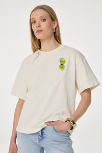 Market T-Shirt Apple | Cosy White/Green