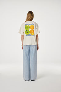 Market T-Shirt Apple | Cosy White/Green