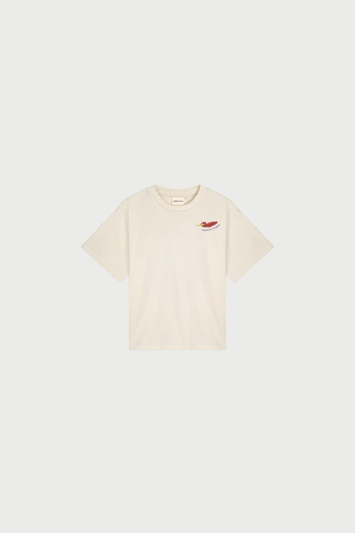 Market T-Shirt Pepper | Cosy White/Red