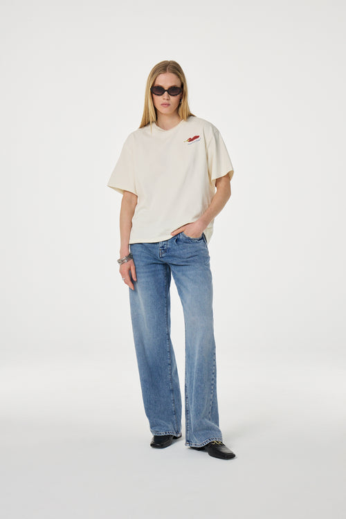 Market T-Shirt Pepper | Cosy White/Red