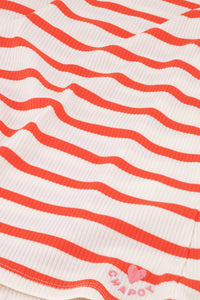 Lena Shortsleeve T-Shirt | Cosy White/Tangerine Tango