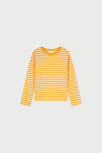 Phileine LS T-shirt | Cosy White/Orange