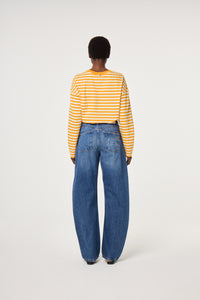 Phileine LS T-shirt | Cosy White/Orange