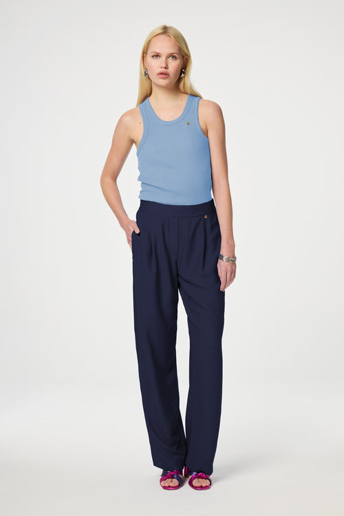Tanja Jersey Tank | Summer Blue