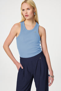 Tanja Jersey Tank | Summer Blue