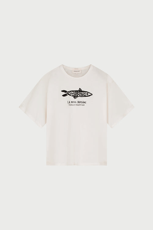 Fay T-shirt | Cosy White/Black