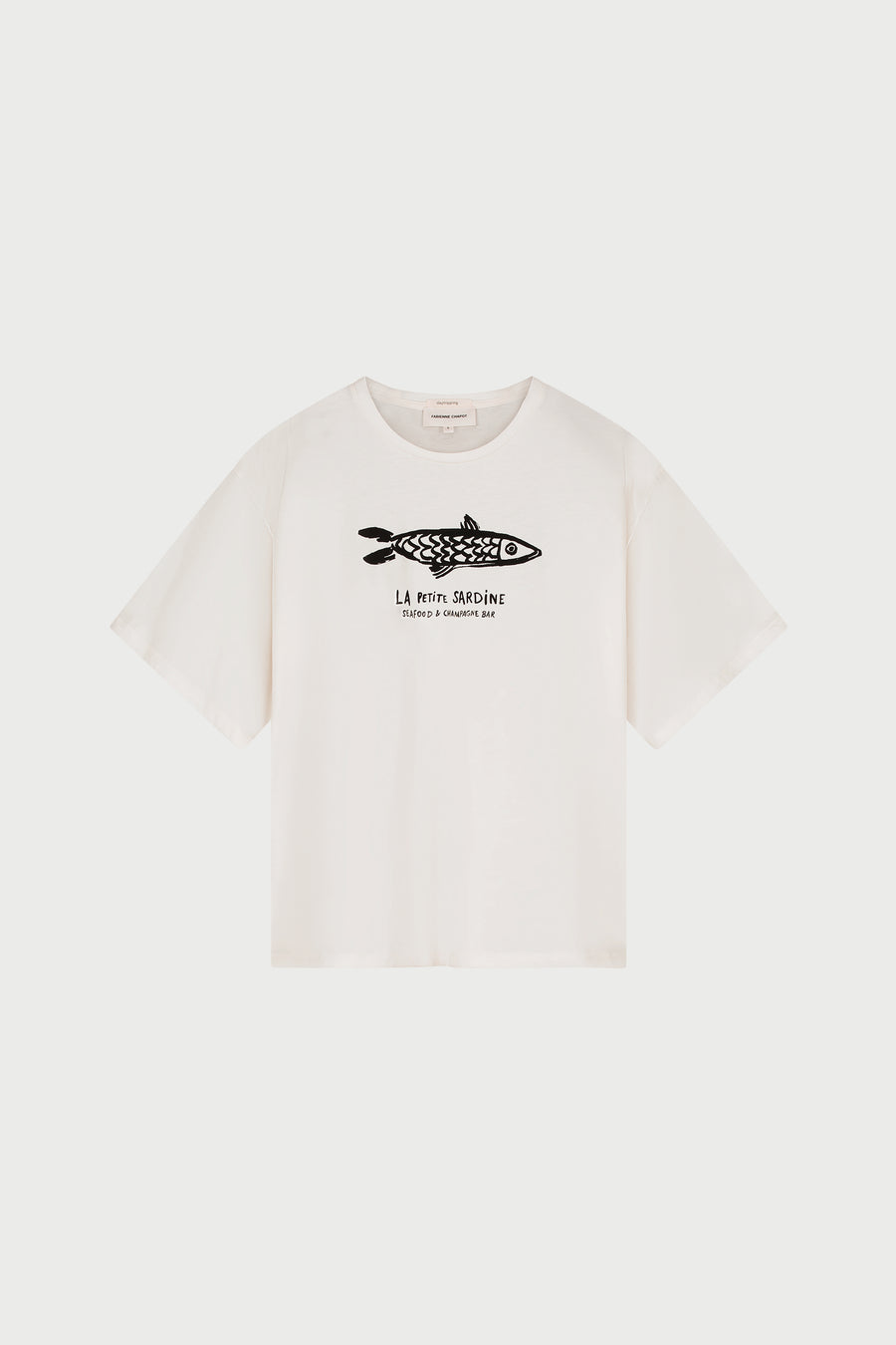 Fay T-shirt | Cosy White/Black