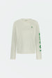 Phileine Long Sleeve T-Shirt | Cosy White/Green