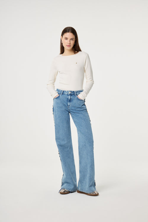 Tanja Long Sleeve T-shirt | Cosy White