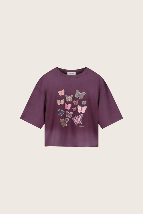 Benja Butterfly T-shirt | Brigitte Bordeaux