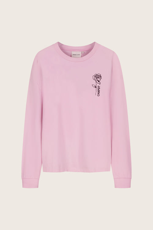 Madeleine Perfect LS T-shirt | Pink Rose