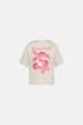 Steve Sketchbook T-Shirt | Cosy White/Coral