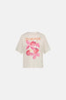 Steve Sketchbook T-Shirt | Cosy White/Coral