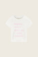Gwen Slogan T-shirt | Cosy White