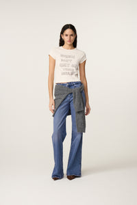 Gwen Slogan T-shirt | Cosy White