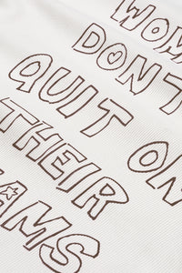 Gwen Slogan T-shirt | Cosy White