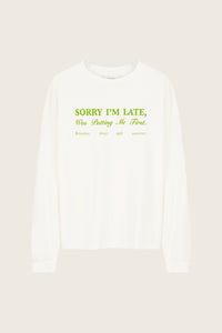 Madeleine Slogan T-shirt | Cosy White