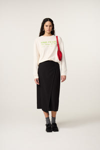 Madeleine Slogan T-shirt | Cosy White