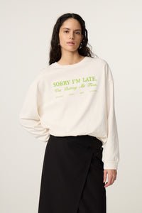 Madeleine Slogan T-shirt | Cosy White
