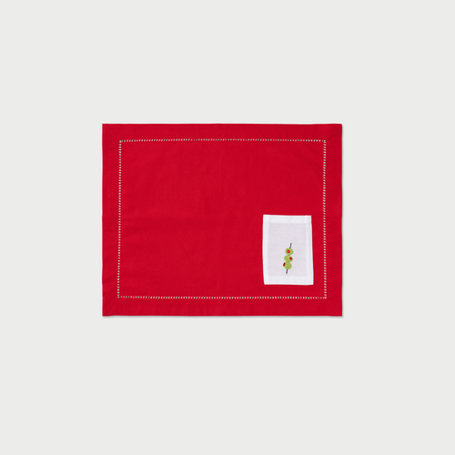 FC X Kulu Club Pocket Placemats | Red/White