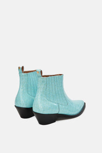 Coco Croco Boot | Summer Blue